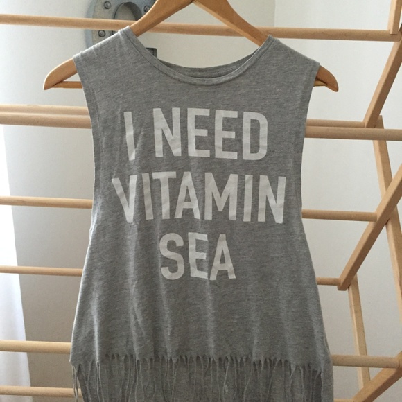 Fringed muscle tee - Picture 2 of 2